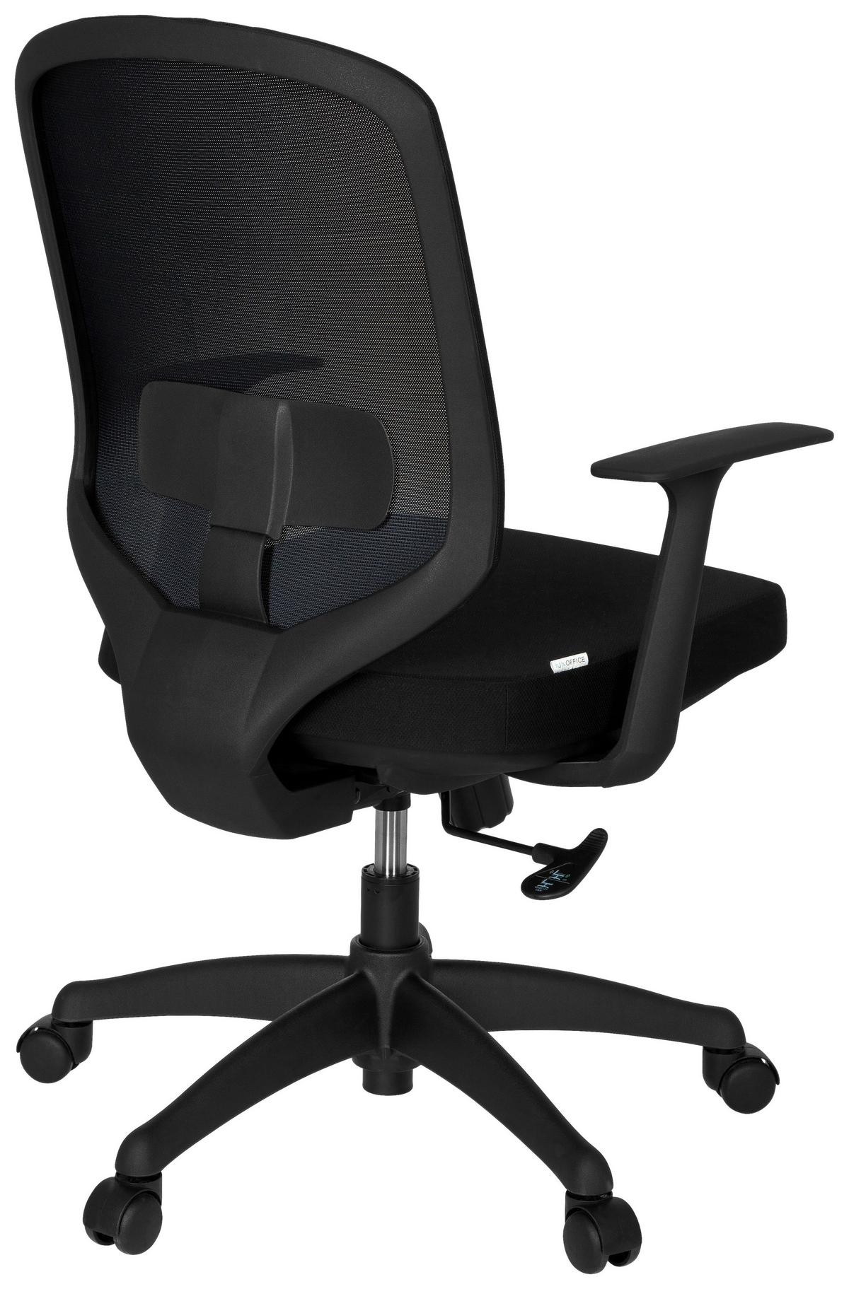 Drehstuhl Delight Schwarz - Schwarz, MODERN, Kunststoff/Textil (56/105/44cm) - MID.YOU