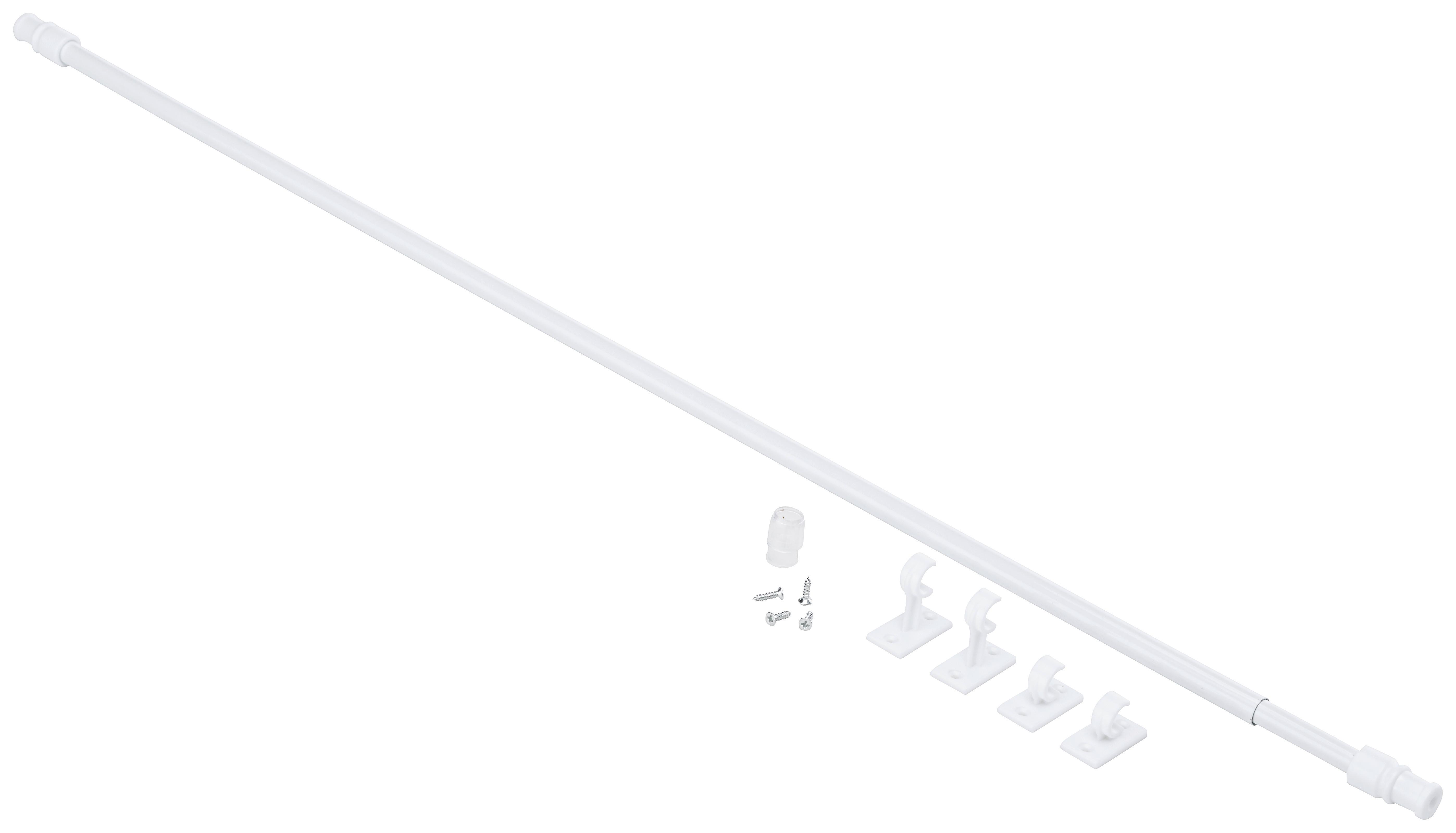 VITRÁŽNÍ TYČKA Aura, 85-135 cm - bílá, plast (85-135cm) - Modern Living