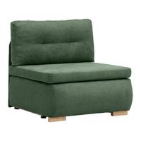 Rozkládací křeslo MODENA, olivově zelená - černá/přírodní barvy, textil/plast (89/88/90cm) - Based