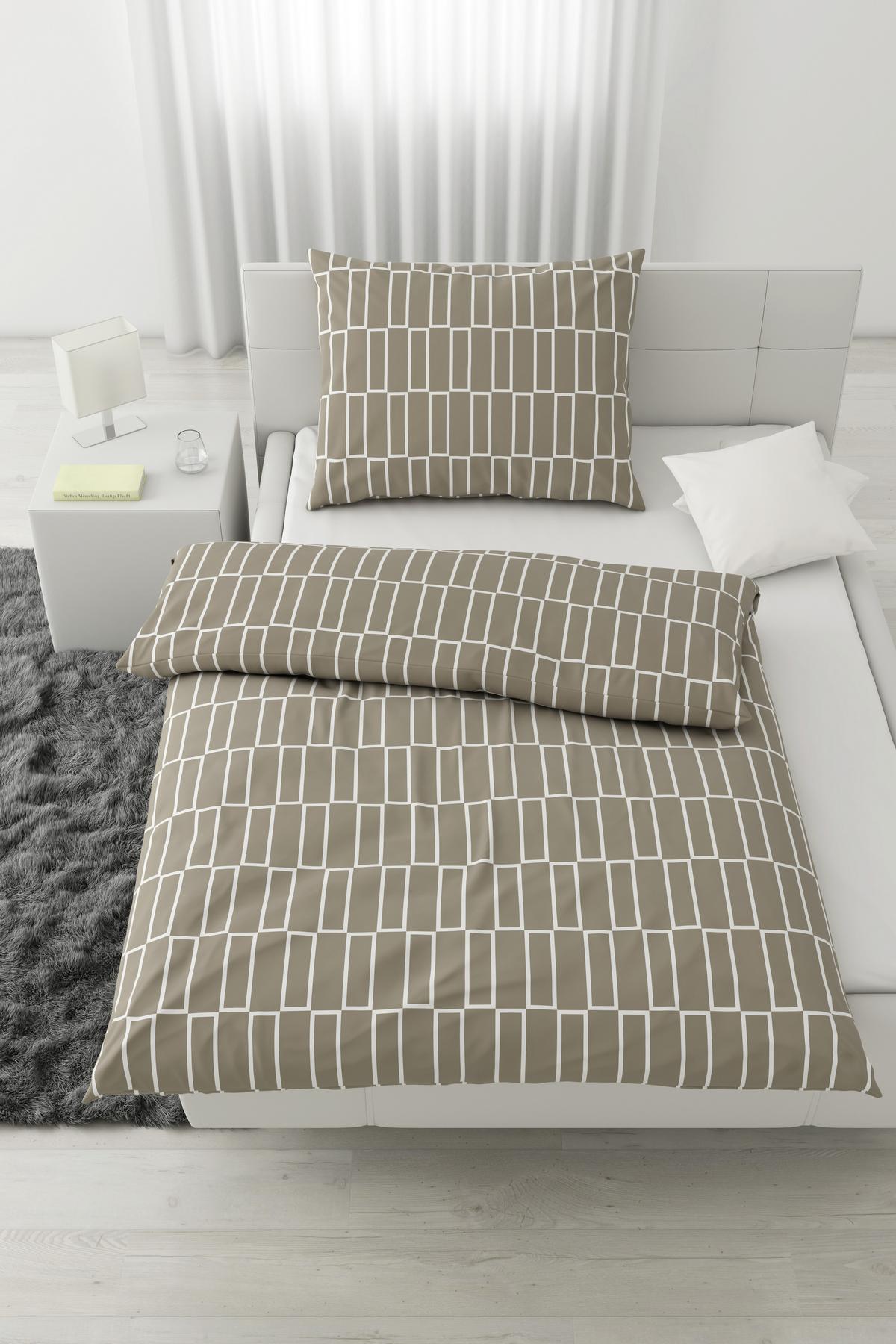 POVLEČENÍ Brigg, 140/200 cm - černá/světle zelená, textil (140/200cm) - Modern Living