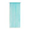 Fadenvorhang + Stangendurchzug Marietta 90x245 Cm Aqua - Hellblau, KONVENTIONELL, Textil (90/245cm) - Ondega