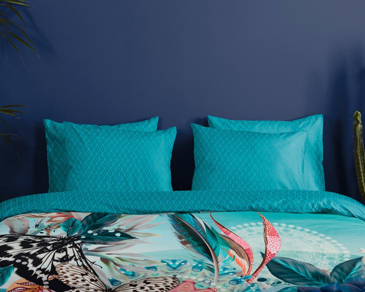 BETTWÄSCHE MAXIMILIAN - Türkis/Blau, Design, Textil (140/200cm)