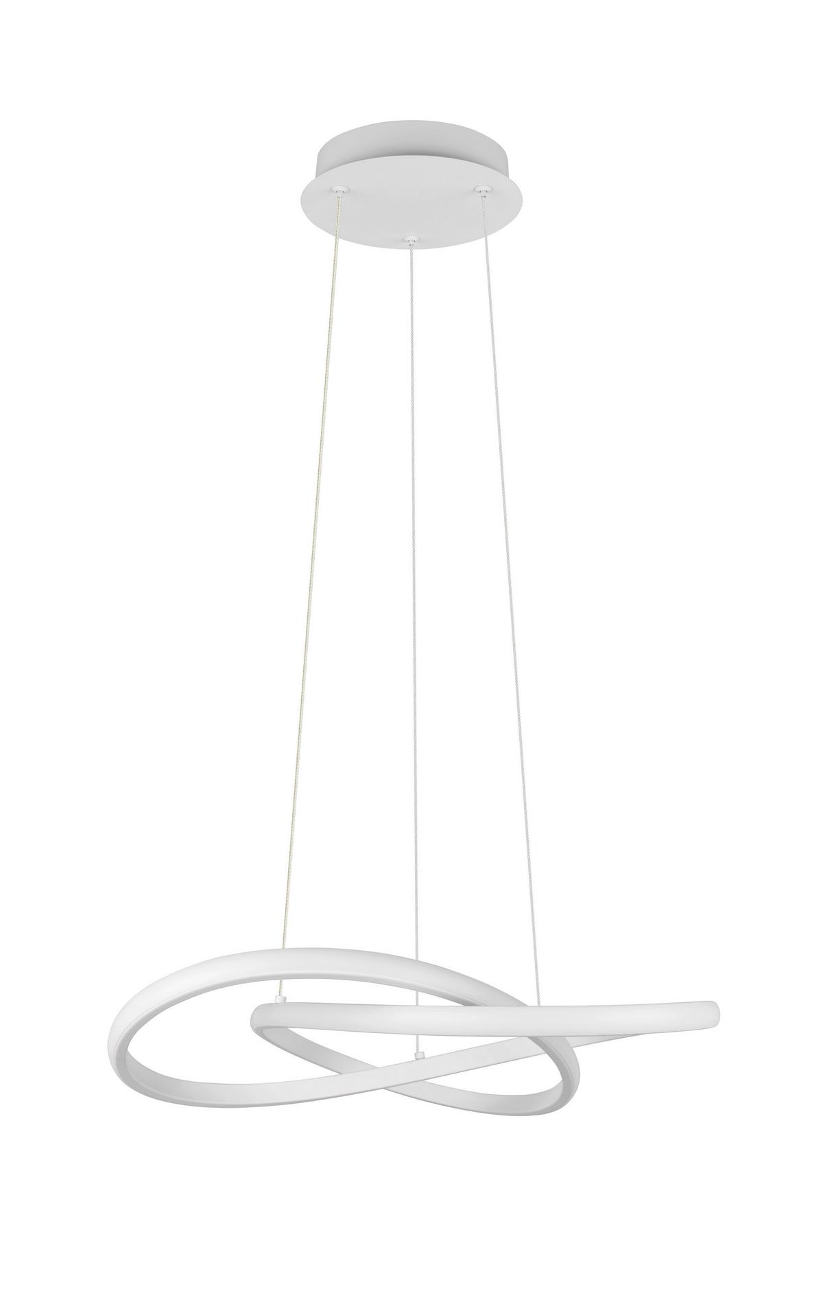 ZÁVĚSNÉ LED SVÍTIDLO MAXIMILIAN - bílá, Konvenční, kov/plast (50/150cm) - Mömax