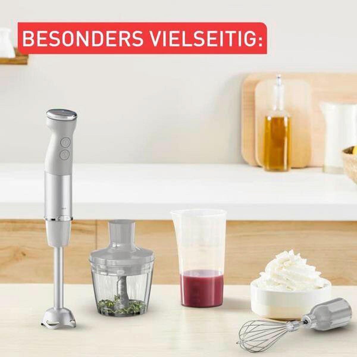 STABMIXER-SET HB673B - Hellgrau, Basics, Metall (7/40/7cm) - Tefal