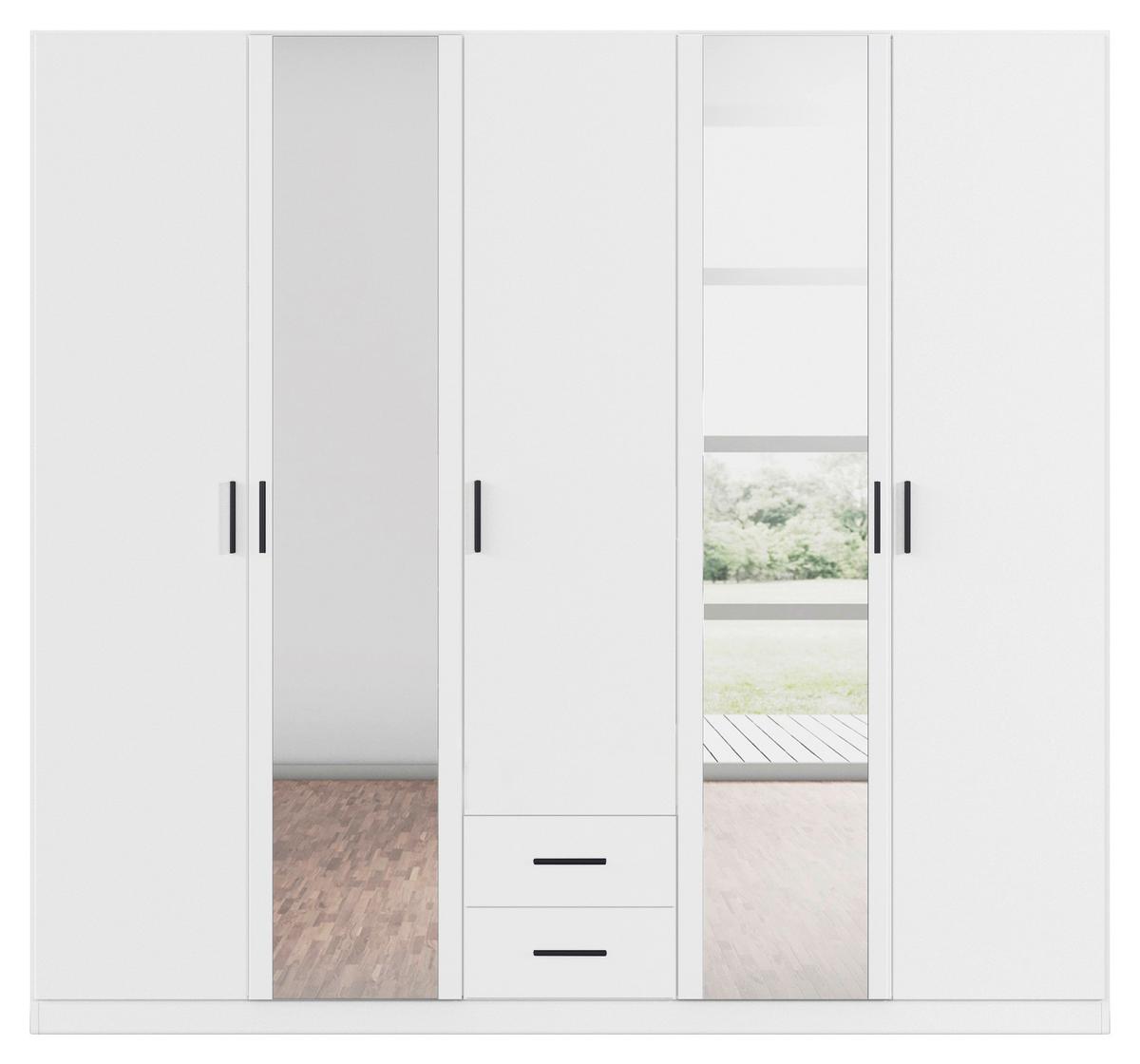 Kleiderschrank Despina - Weiß, KONVENTIONELL, Holzwerkstoff (226/210/54cm)