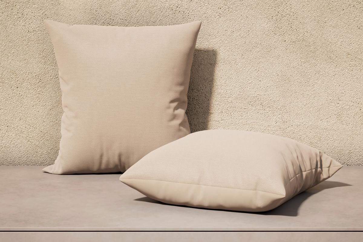 VENKOVNÍ POLŠTÁŘ DIVINA - béžová, Moderní, textil (45/4/45cm) - Bessagi Garden