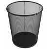 Papierkorb Mesh Schwarz Metall Dxh: Ca. 30,5x34,5 Cm - Schwarz, MODERN, Metall (30,5/34,5cm)