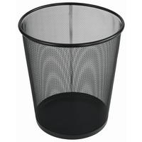 KOŠ NA PAPÍR MESH - černá, Moderní, kov (30,5/34,5cm)