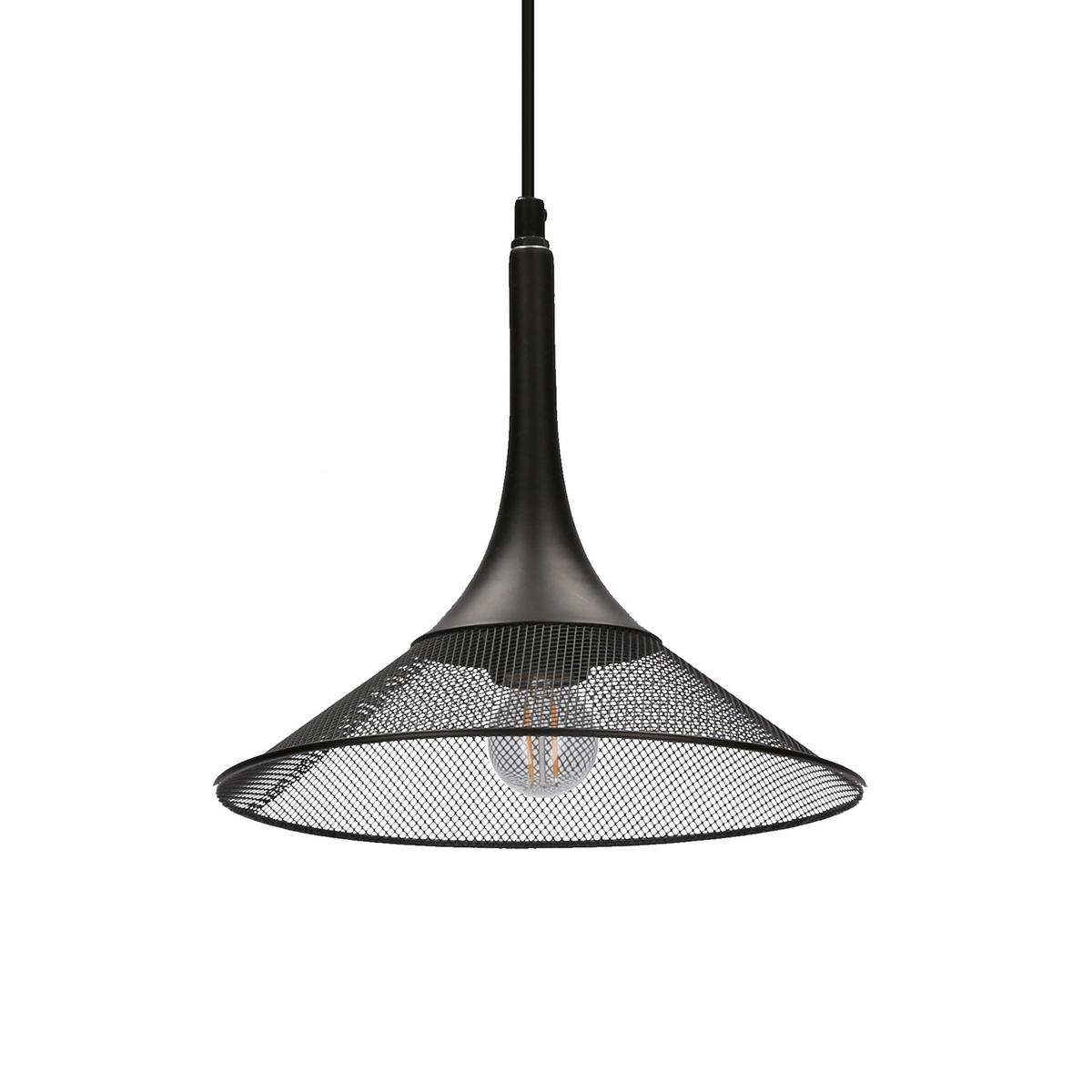 Pendelleuchte 50101205 Kiruna - Schwarz, Design, Metall (25/25/110cm)