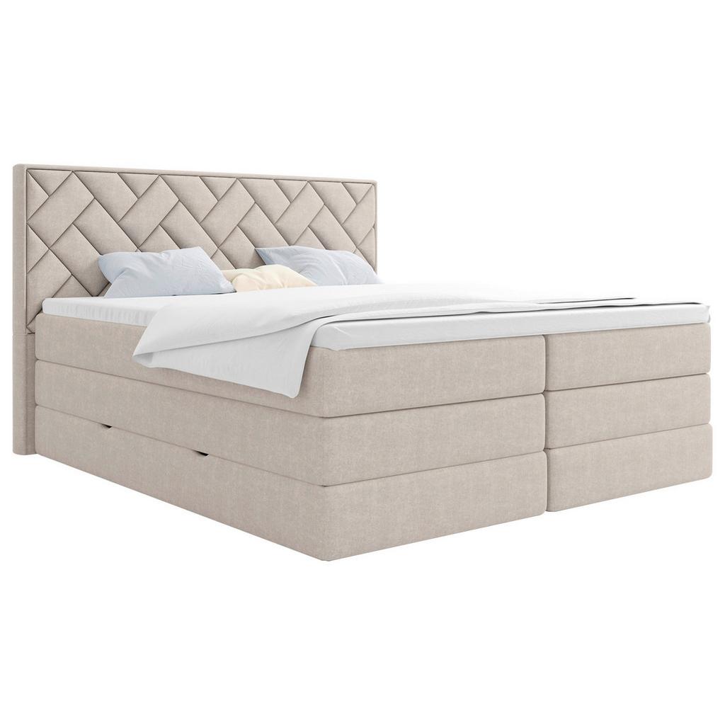 Boxspringbett inkl. Topper Beige 140x200 cm Loreno