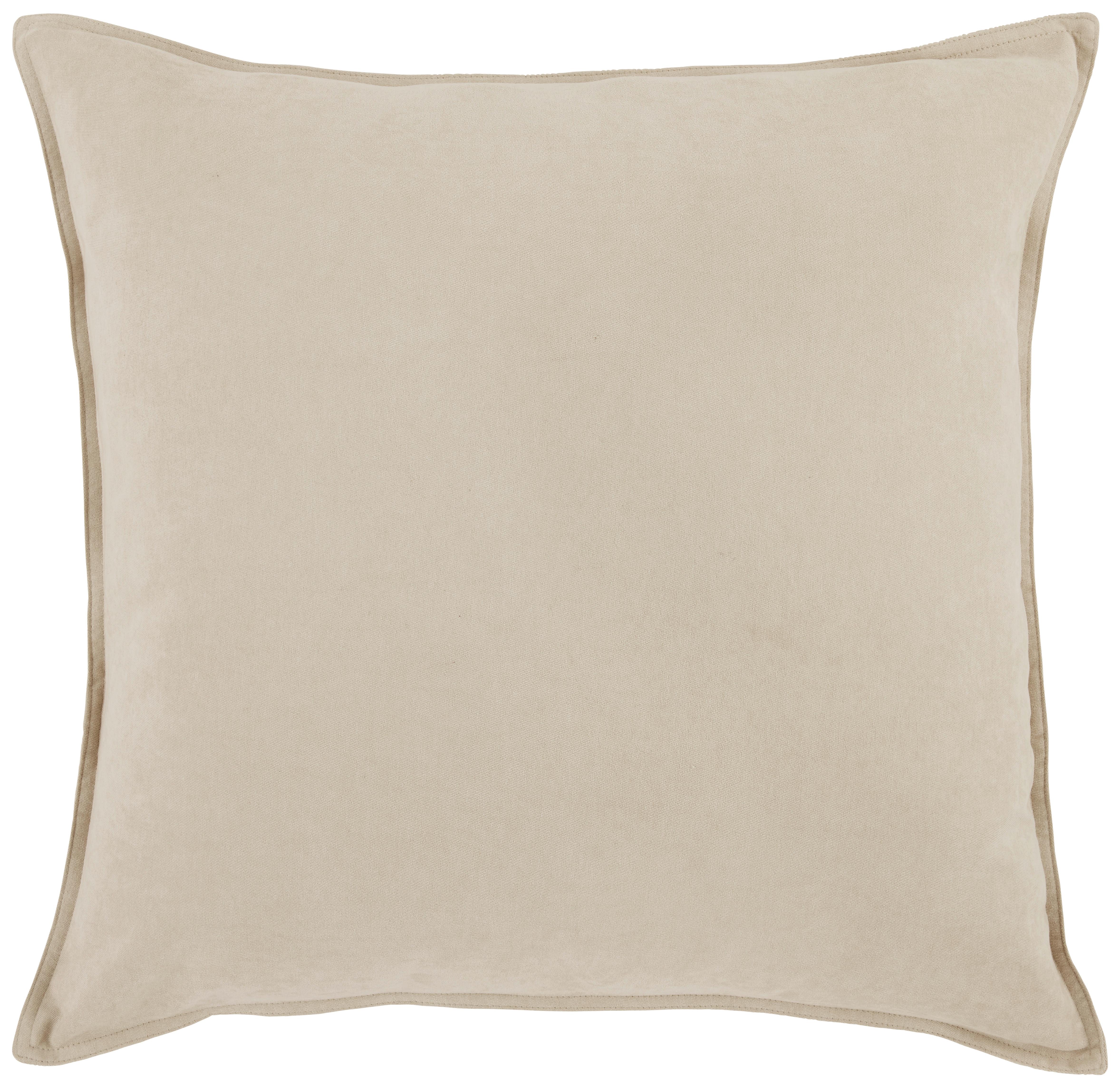 Dekoračný vankúš Nathi, 45/45cm, béžová - béžová, Konventionell, textil (45/45cm) - Modern Living
