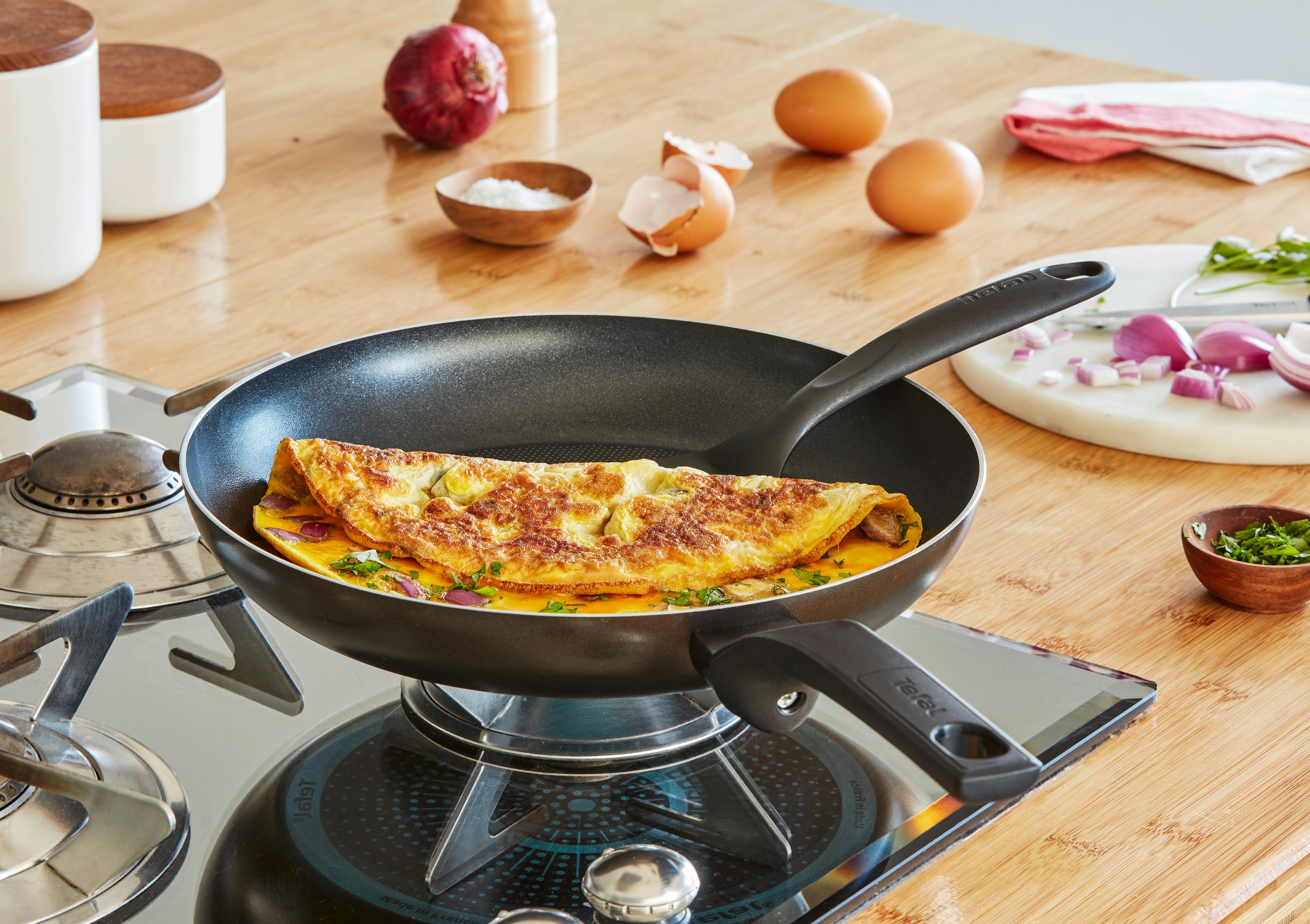 Pfannenset Cook & Clean - Schwarz, Basics, Metall - Tefal