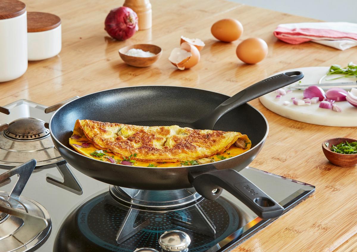 Pfannenset Cook & Clean - Schwarz, Basics, Metall - Tefal