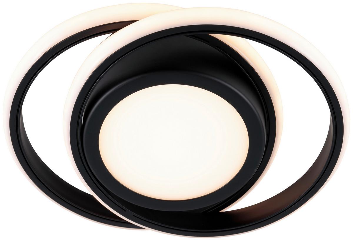 STROPNÍ LED SVÍTIDLO NUMOR - černá, Moderní, kov/plast (22,5/18,2/6cm) - Modern Living