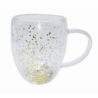 Tasse Alena - Klar/Goldfarben, Basics, Glas/Kunststoff (9/11,5cm) - James Wood