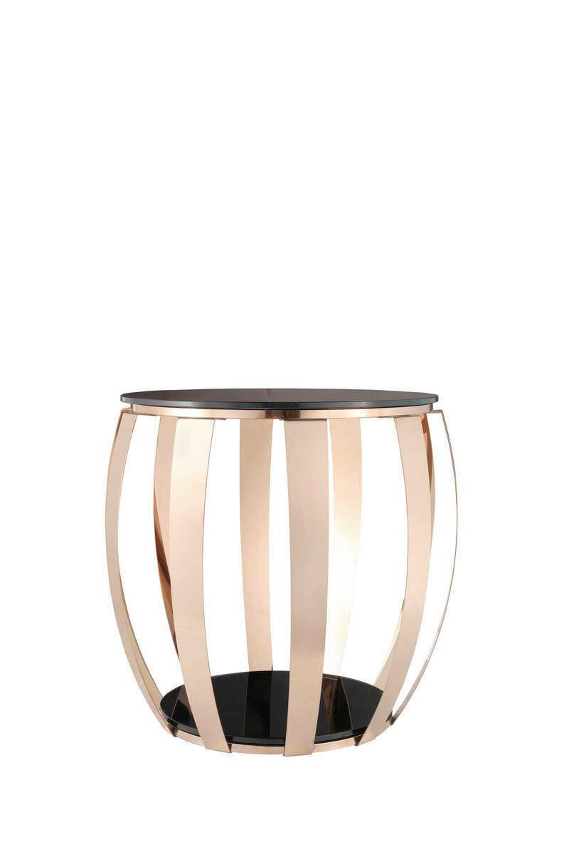 Beistelltisch Rund Pabla Gold/schwarz