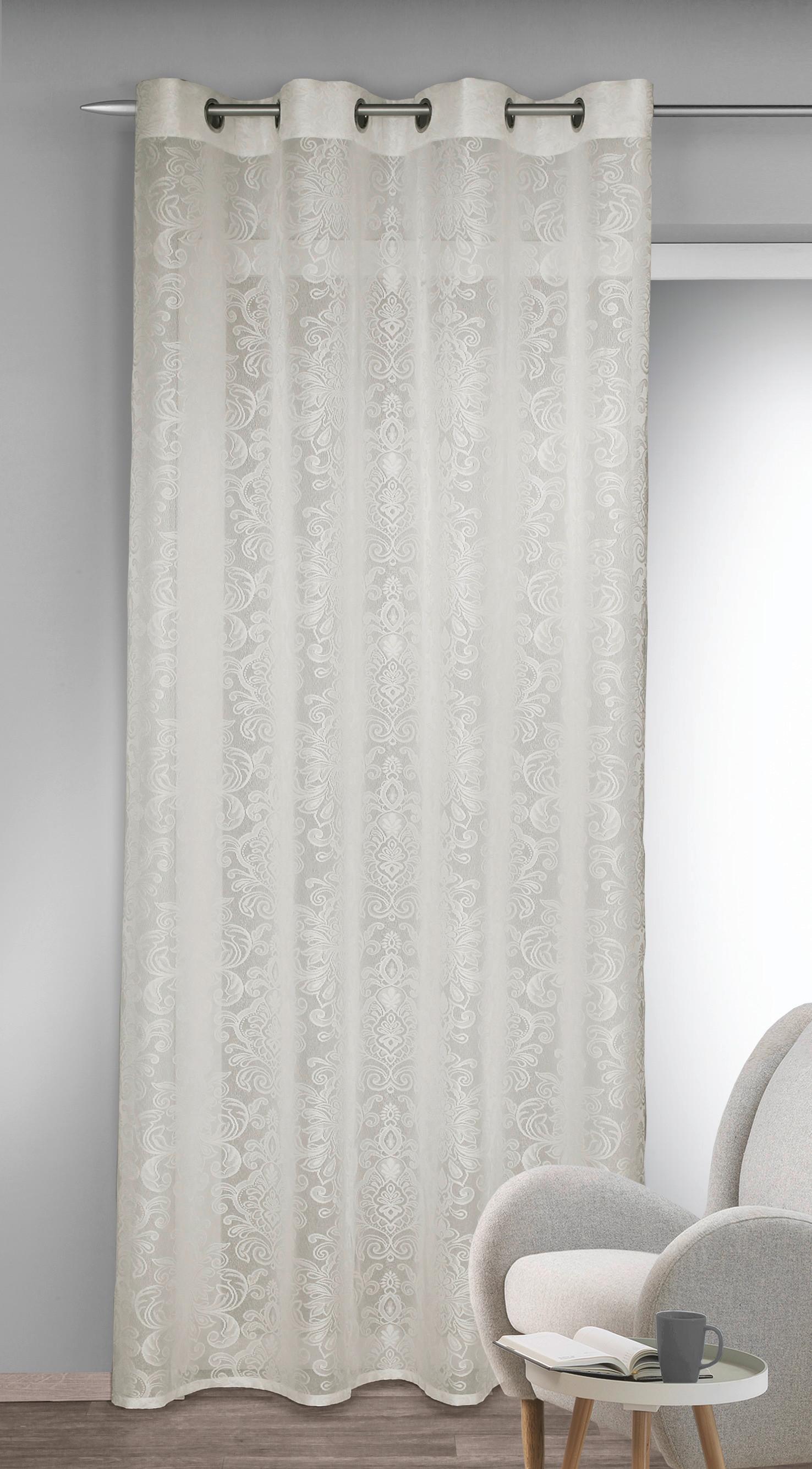 Záves S Krúžkami Maric, 140/245 Cm - strieborná, Basics, textil (140/245cm)