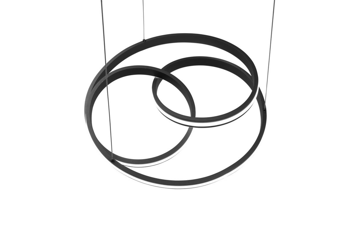 Led-hängeleuchte Nuria H: 150 Cm 1-Flammig Dimmbar - Schwarz, Basics, Metall (60/150cm) - Trio Leuchten