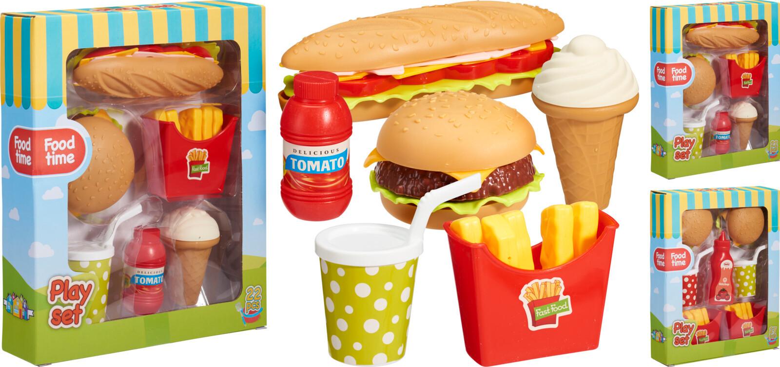 Kinderspielset Food - Multicolor, Basics, Kunststoff (21,50/5,5/25cm)