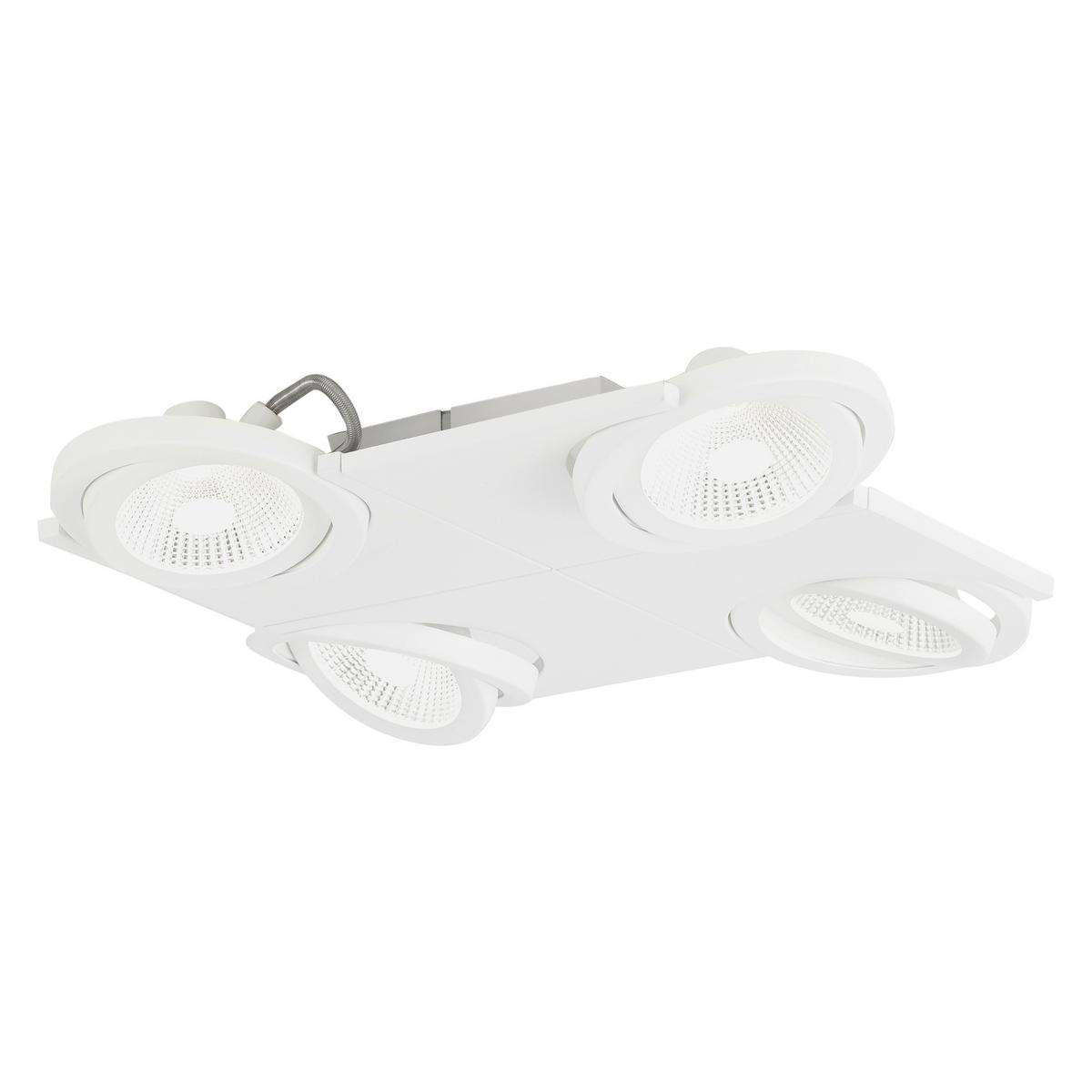 Led-deckenleuchte 39136 Brea - Weiß, Basics, Glas/Metall (37/37/6cm) - Eglo