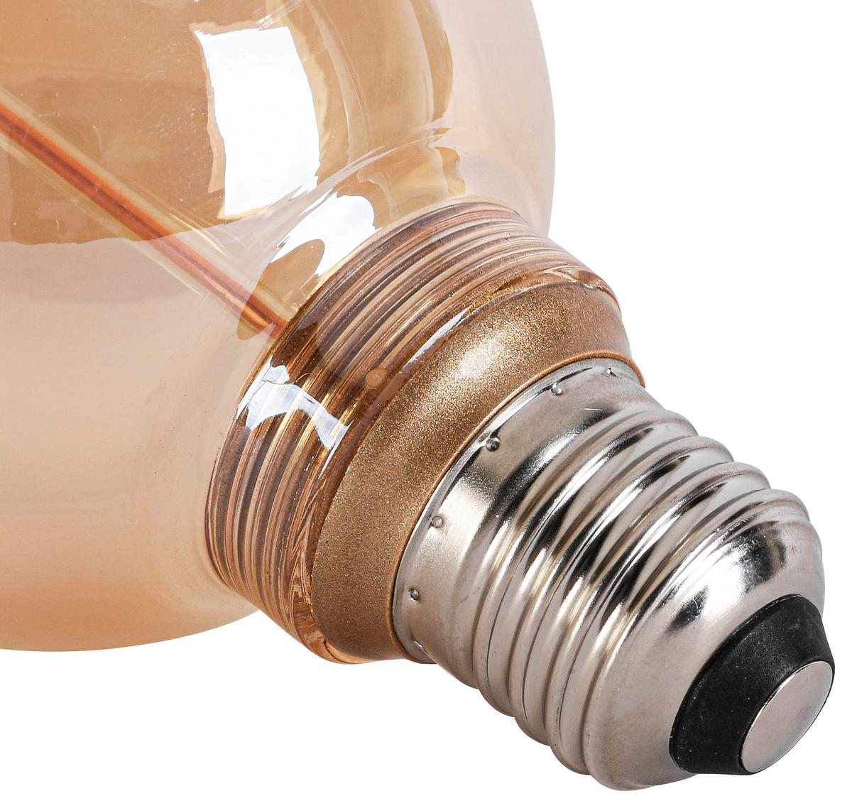 LED ŽÁROVKA C82218MM - jantarové barvy, Konvenční, kov/sklo (8/12,2cm) - Modern Living