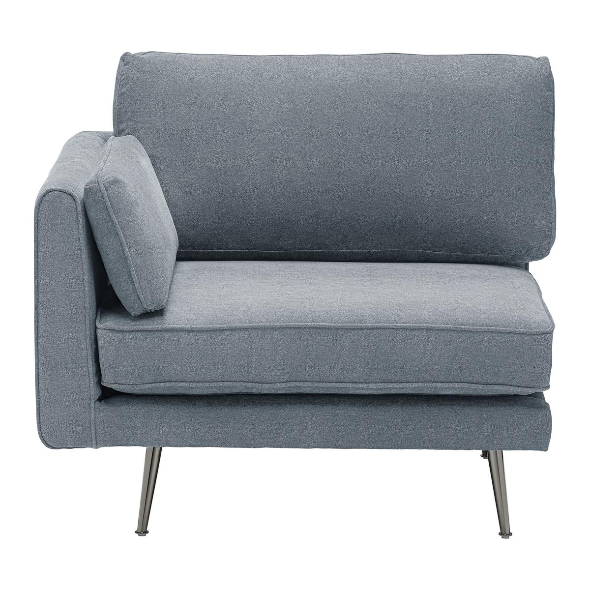 Sedací souprava DUNJA - šedá, Moderní, kov/dřevo (295/89/161cm) - P & B