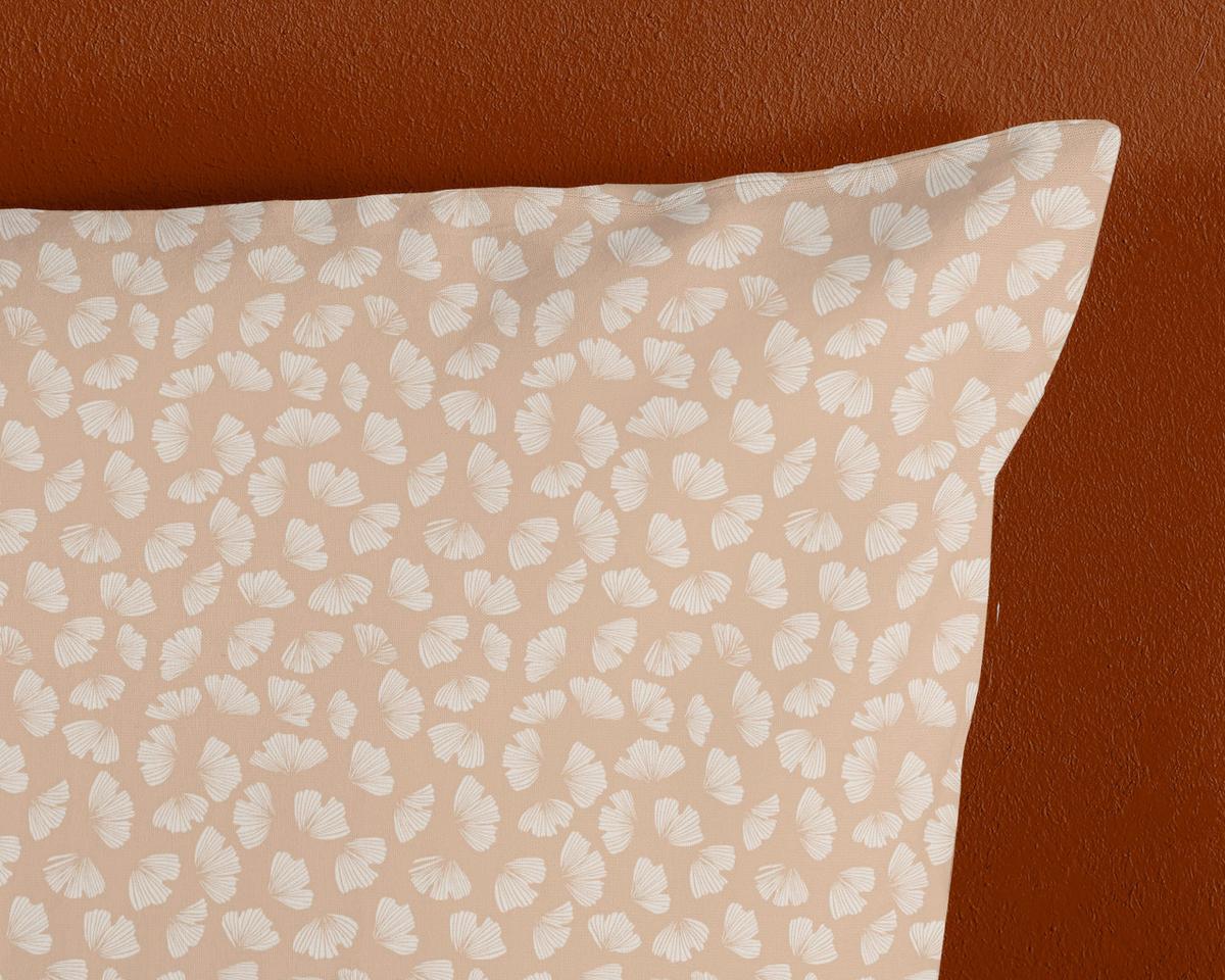 BETTWÄSCHE QUENTE - Sandfarben/Bordeaux, Basics, Textil (140/200cm)