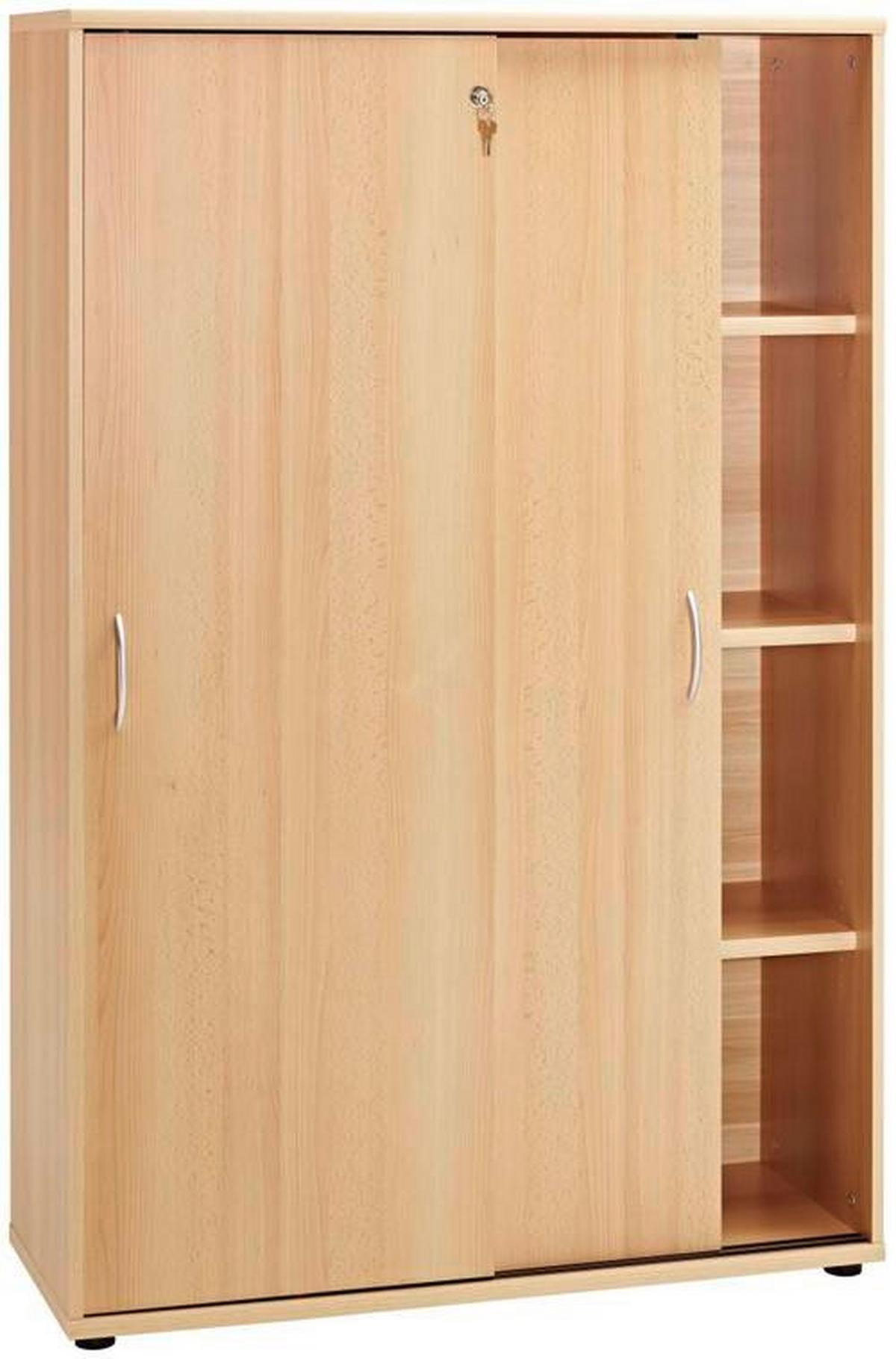 Aktenschrank versperrbar Serie 4000 Buche Dekor B 100 cm - Buchefarben, Basics, Holzwerkstoff (100/152,8/39,5cm) - MID.YOU