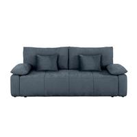 Schlafsofa Hello Lux 3Dl Blau B: 240cm - Blau/Schwarz, Design, Textil (240/93/108cm) - MID.YOU