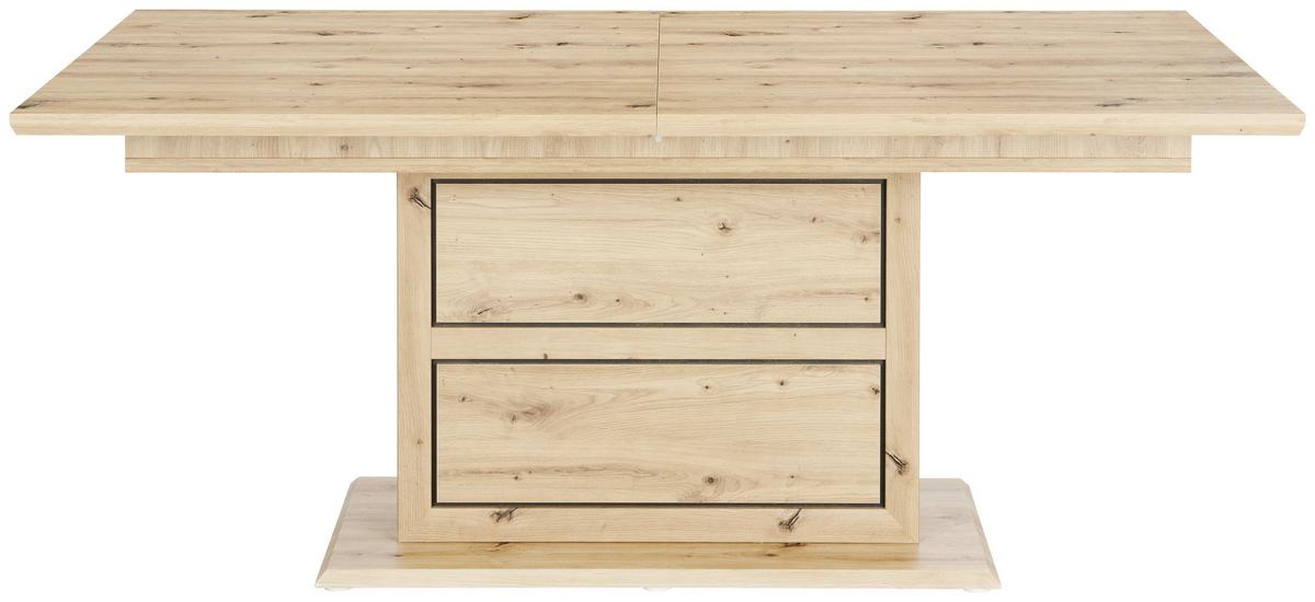 ROZŤAHOVACÍ STÔL HARVEY 180 AZ - farba duba/antracitová, Konventionell, kompozitné drevo (180/76,5/90cm)