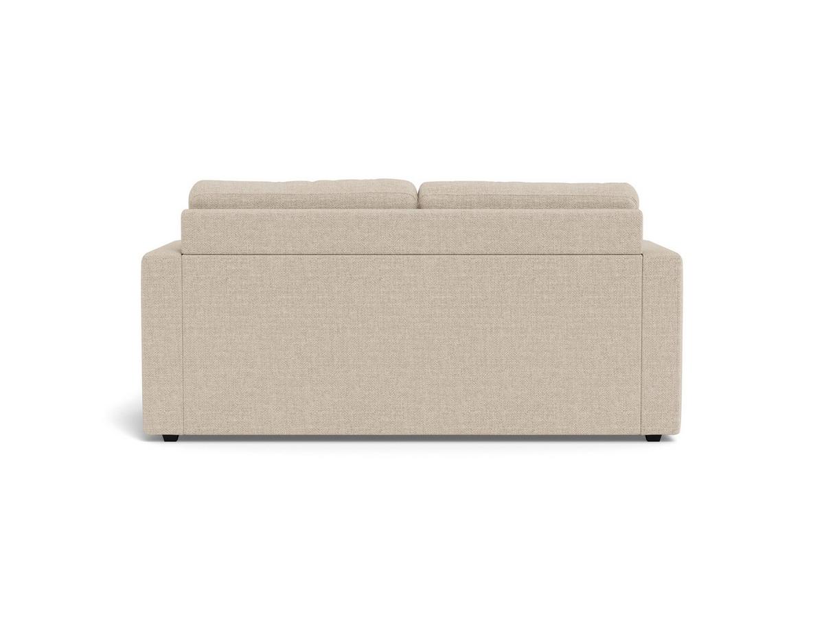 Schlafsofa Fleury Beige B: 176cm - Beige/Schwarz, MODERN, Kunststoff/Textil (176/85/88cm) - Livetastic