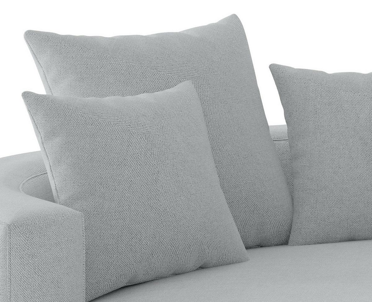 Bigsofa Natalia Grau S: ca. 150x283 cm - Schwarz/Grau, Design, Textil (150/283cm) - Livetastic