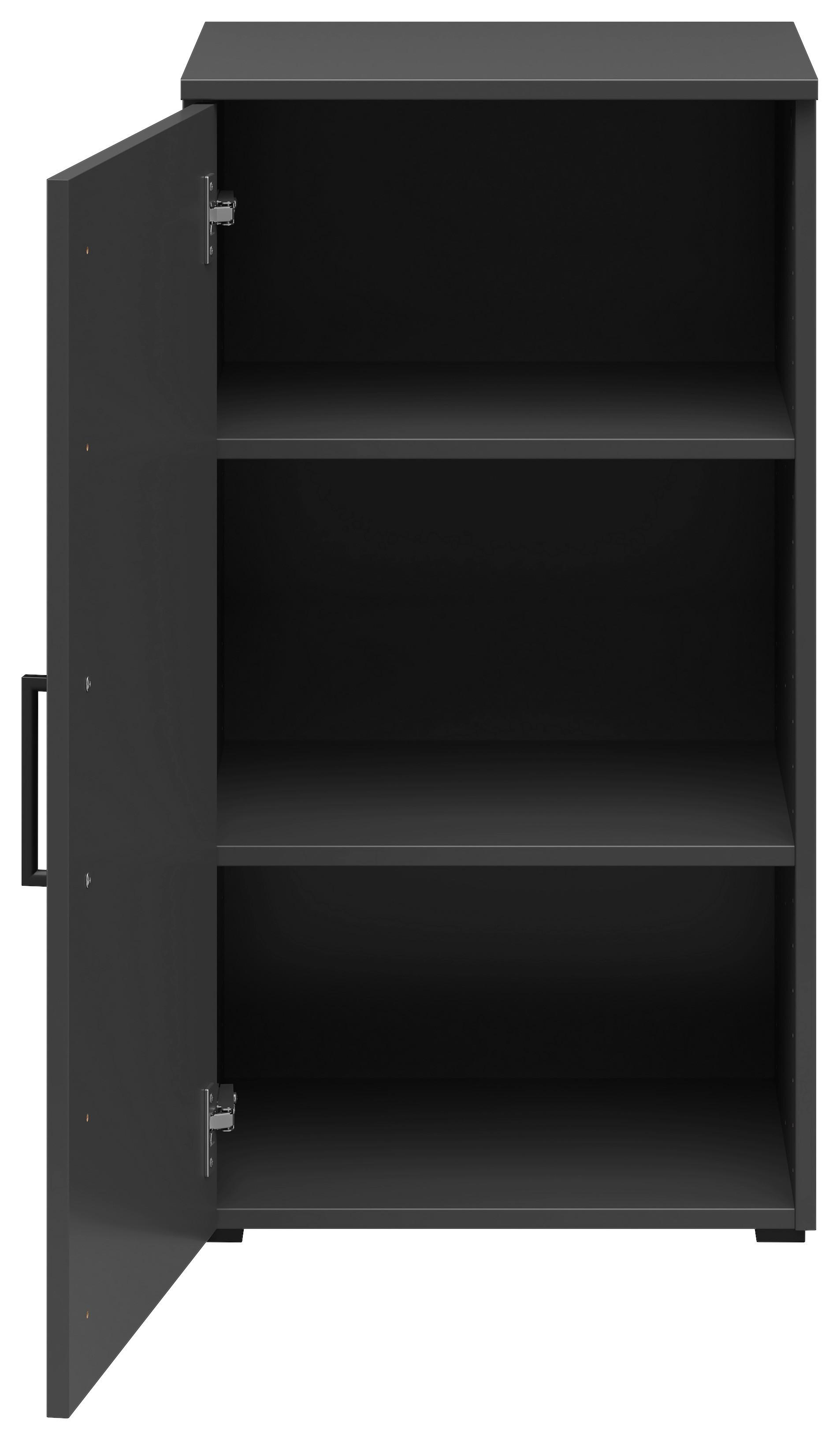 Komoda MULTISTAURAUM š: 45 cm - černá/barvy grafitu, Moderní, kompozitní dřevo/plast (45/83/40cm)