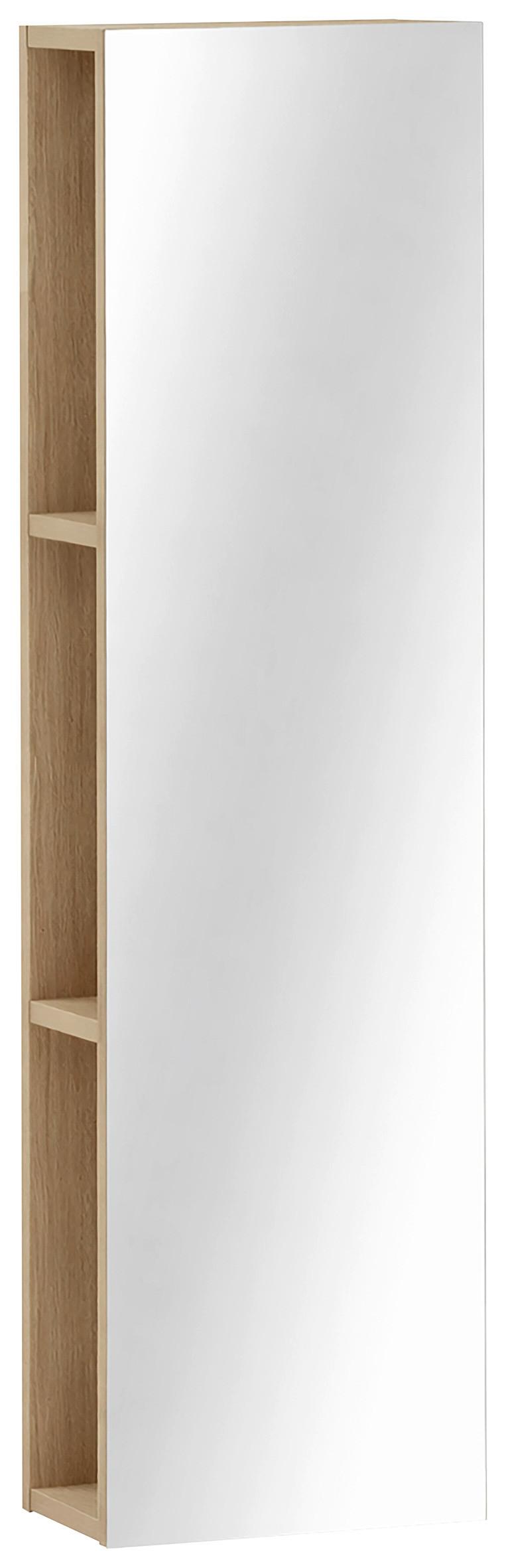 REGAL Bjarne Eichefarben B: 30cm - Eichefarben, Design, Glas/Holzwerkstoff (30/110,6/19,6cm) - MID.YOU