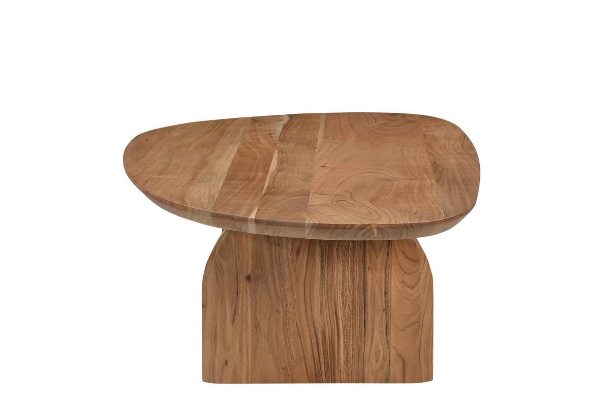COUCHTISCH Akazie Natur B: 135cm - Naturfarben, Design, Holz (135/76/38cm) - MID.YOU