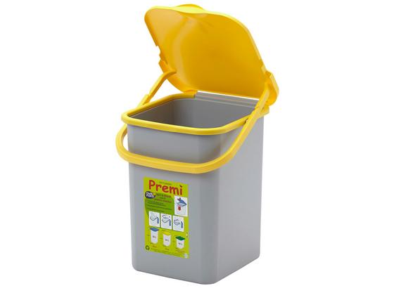 Abfalleimer Premi 18l - Gelb/Grau, Kunststoff (35/30/32cm) Abfalleimer Premi 18l - Gelb/Grau, Kunststoff (35/30/32cm)