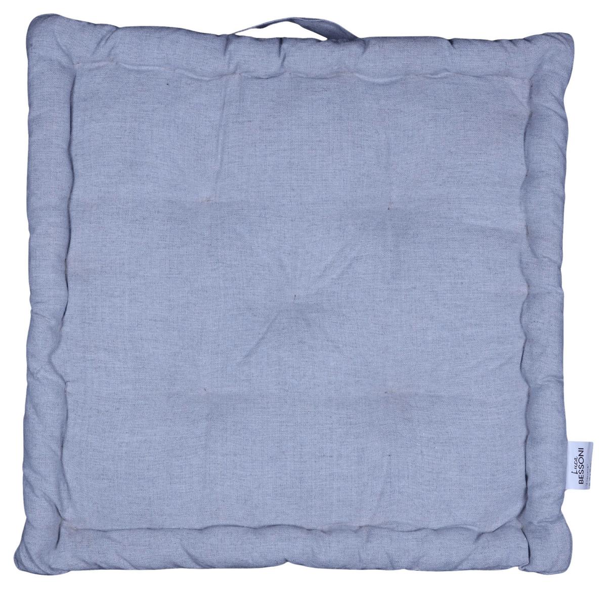 Ülőpárna Lianna Kb. 40/40cm - ezüstszínű, Modern, textil (40/40/8cm) - Luca Bessoni