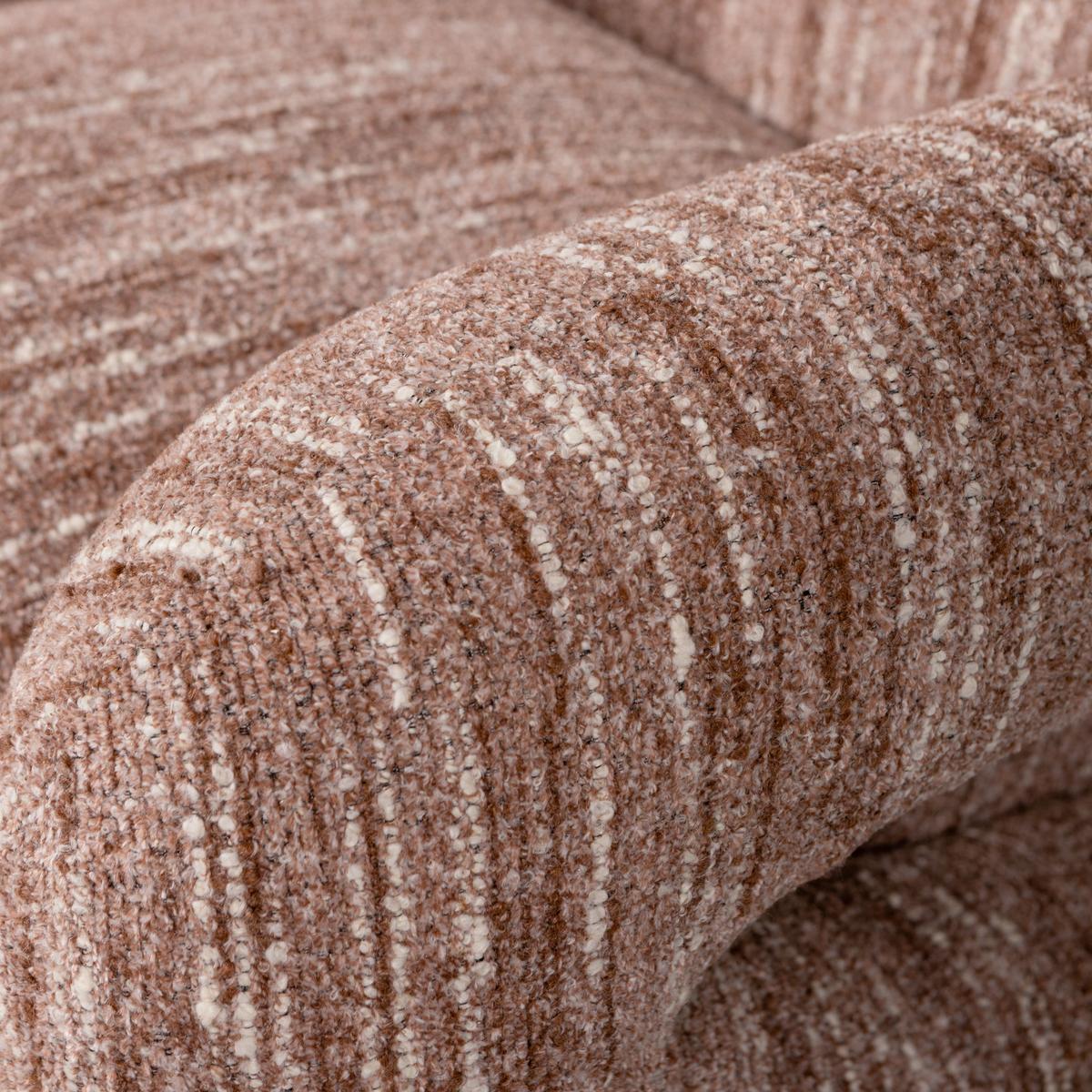 Sessel Folke Altrosa B: 88cm - Schwarz/Altrosa, Design, Textil (88/70/88cm) - Livetastic