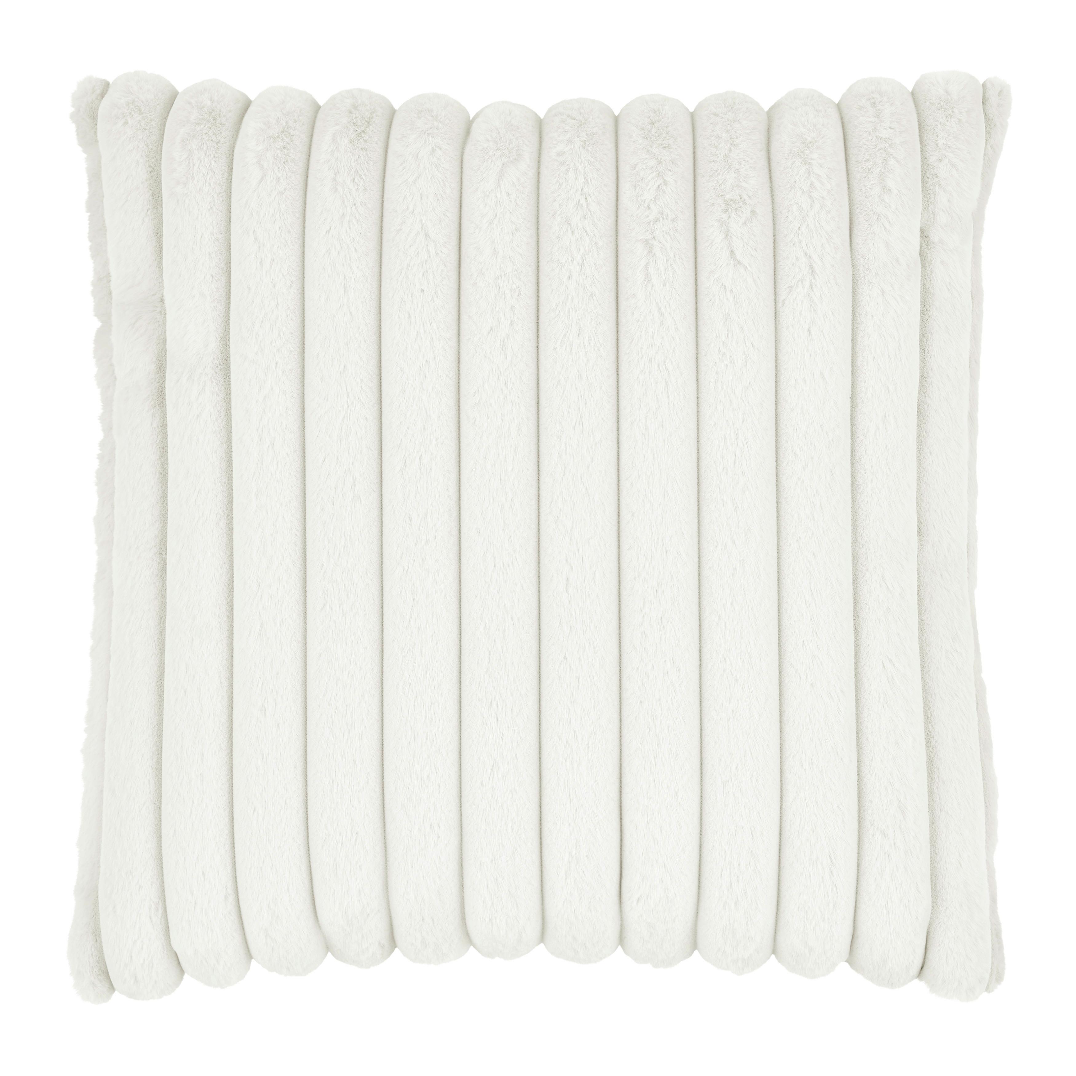 KOŽEŠINOVÝ POLŠTÁŘ MAUDI - přírodní barvy, Konvenční, textil (45/45cm) - Mömax