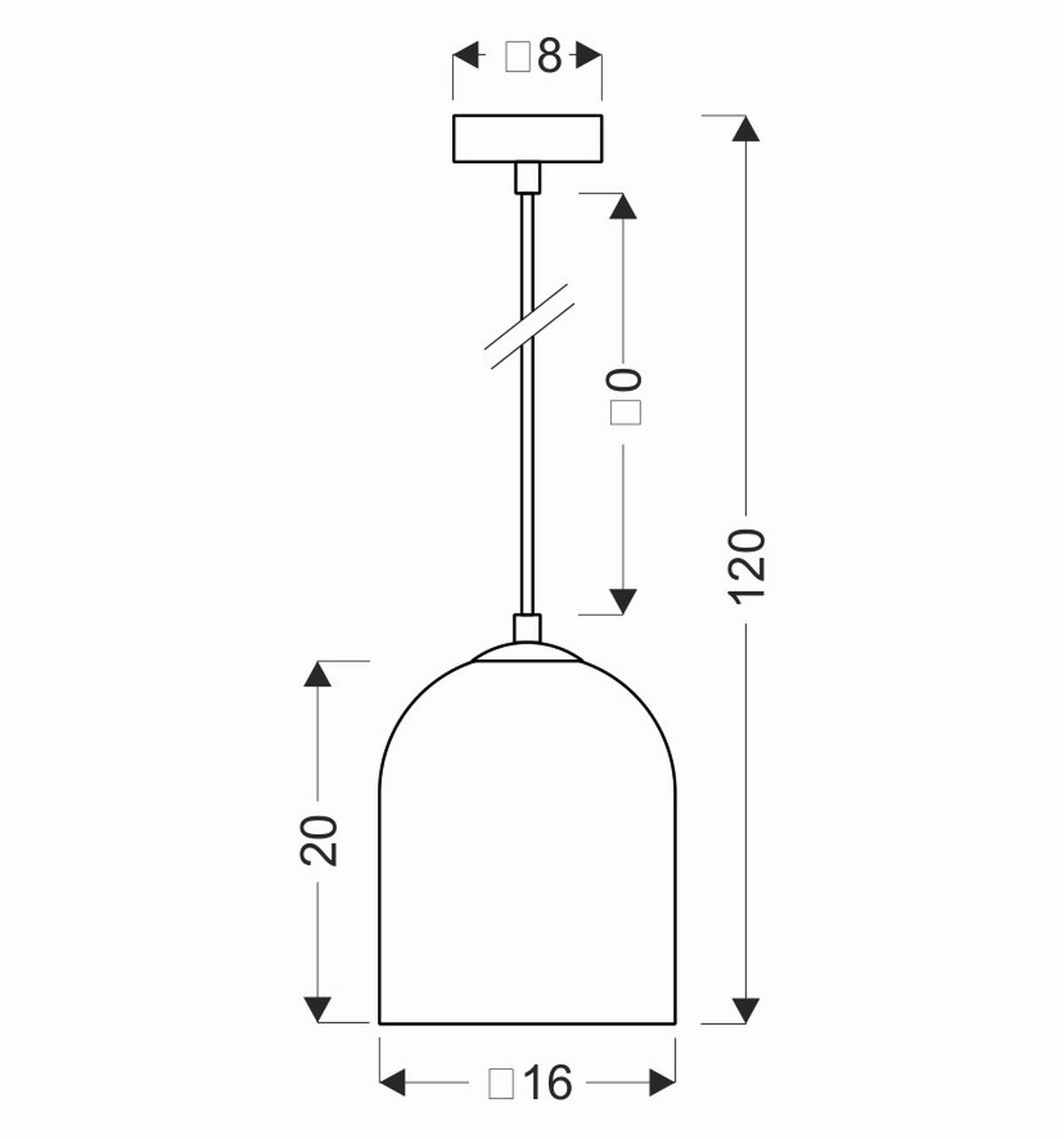 Pendelleuchte 31-38340 Klea - Schwarz/Weiß, Design, Glas/Metall (16/16/100cm)