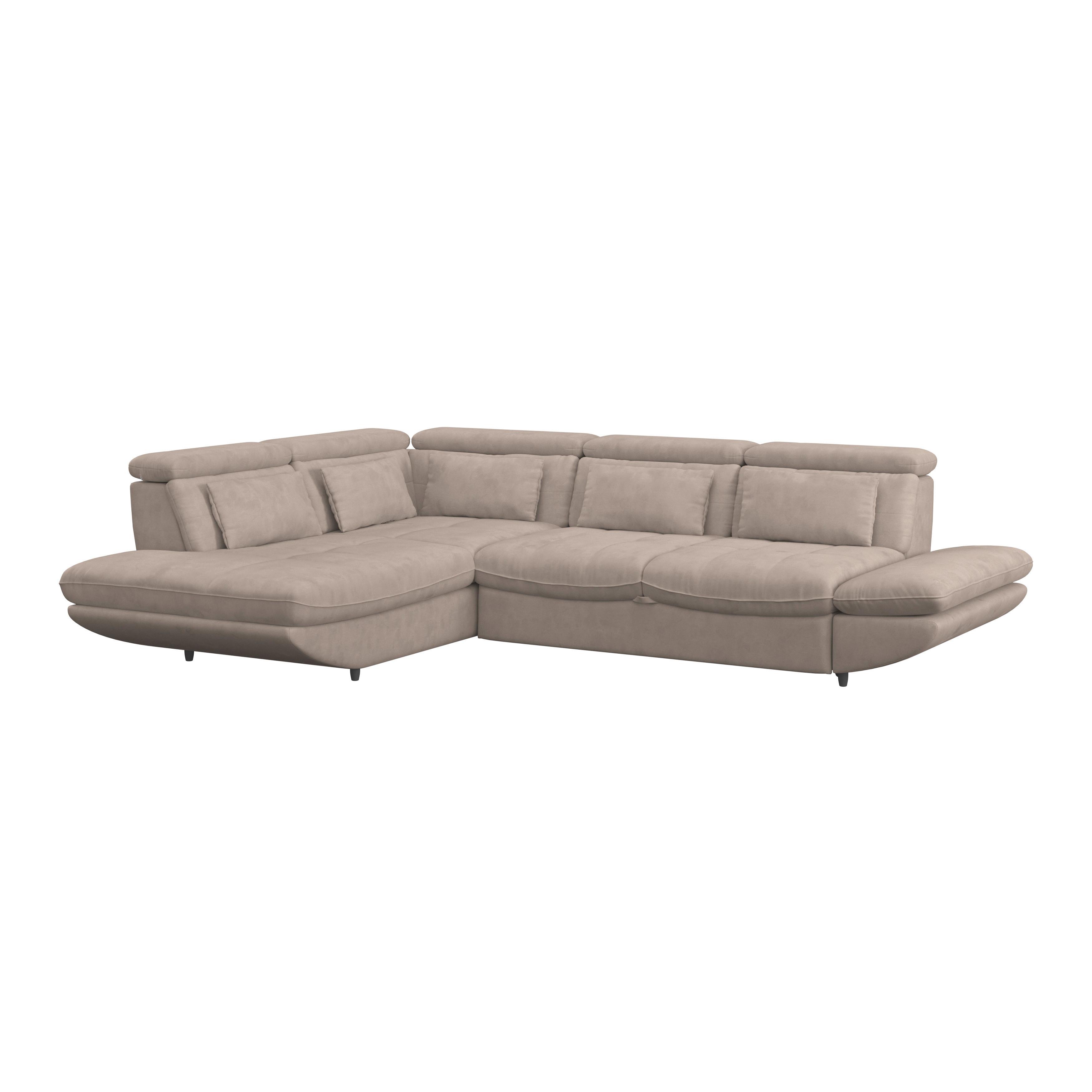 SEDACÍ SOUPRAVA PARK - černá/béžová, Moderní, textil/plast (311/233cm) - Luca Bessoni