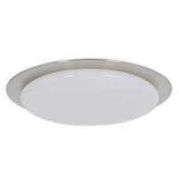 LED-Deckenleuchte Auckland Ø 42 cm dimmbar m. Sternenhimmel - Chromfarben/Weiß, Basics, Kunststoff/Metall (42cm) - Näve
