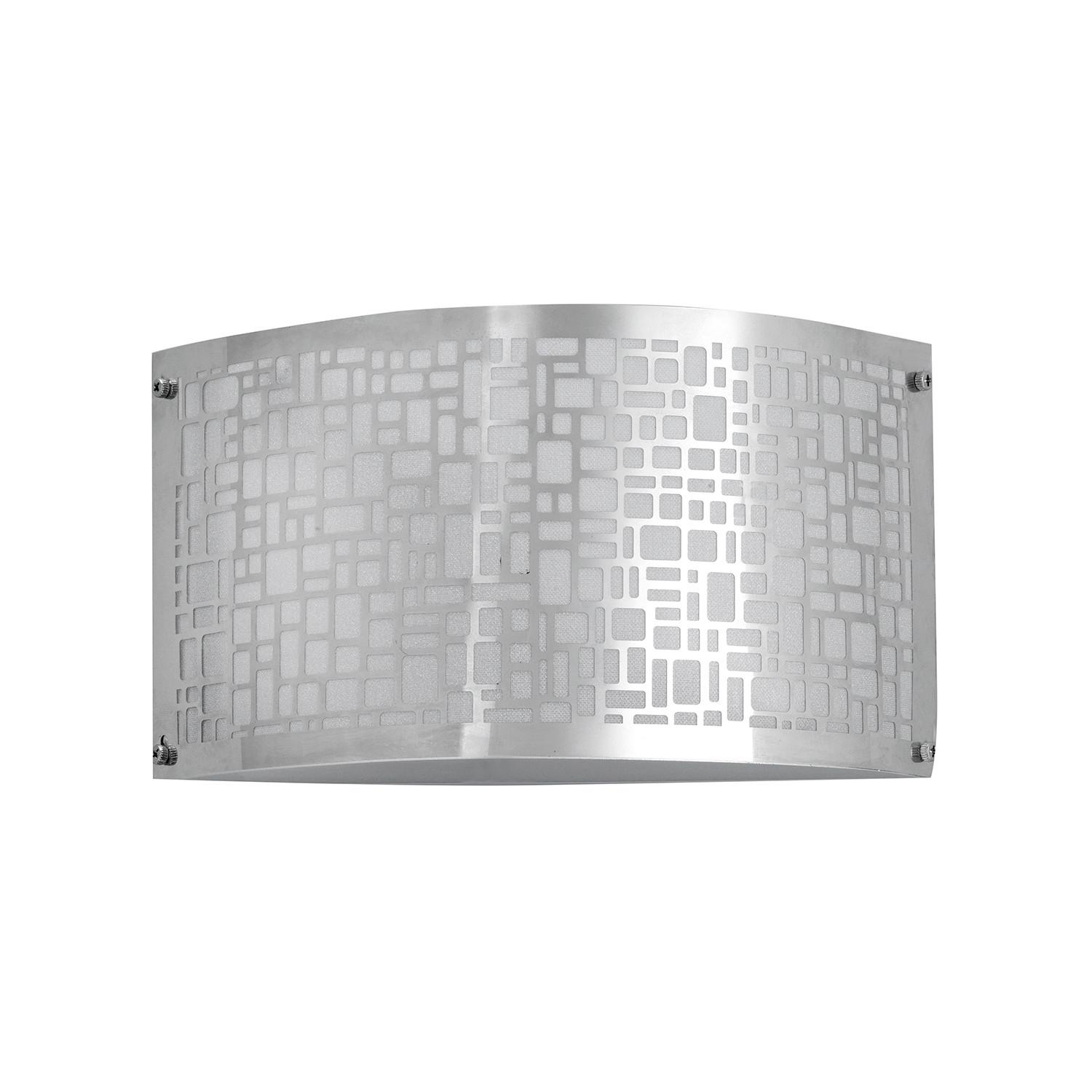 Wandleuchte Chromfarben L: 30 cm - Chromfarben, Basics, Metall (30/17/17cm)