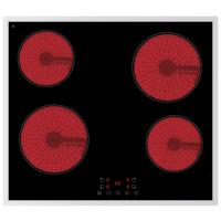 Glaskeramikkochfeld Eb-C4g - Edelstahlfarben/Schwarz, Trend, Glas/Metall (59/5/52cm) - PKM