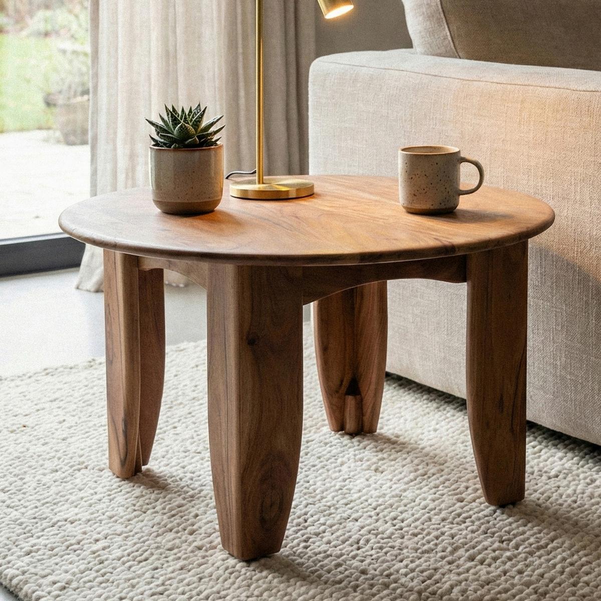 COUCHTISCH Akaziefarben B: 60cm - Akaziefarben, Design, Holz (60/36/60cm) - Livetastic