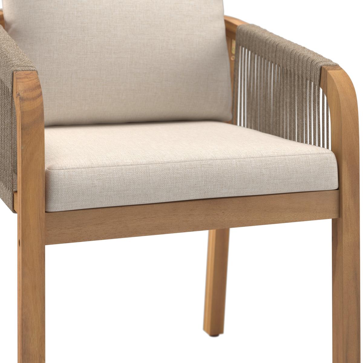 Gartensessel Talinn - Akaziefarben, MODERN, Holz (58/66/76.5cm) - Beldano