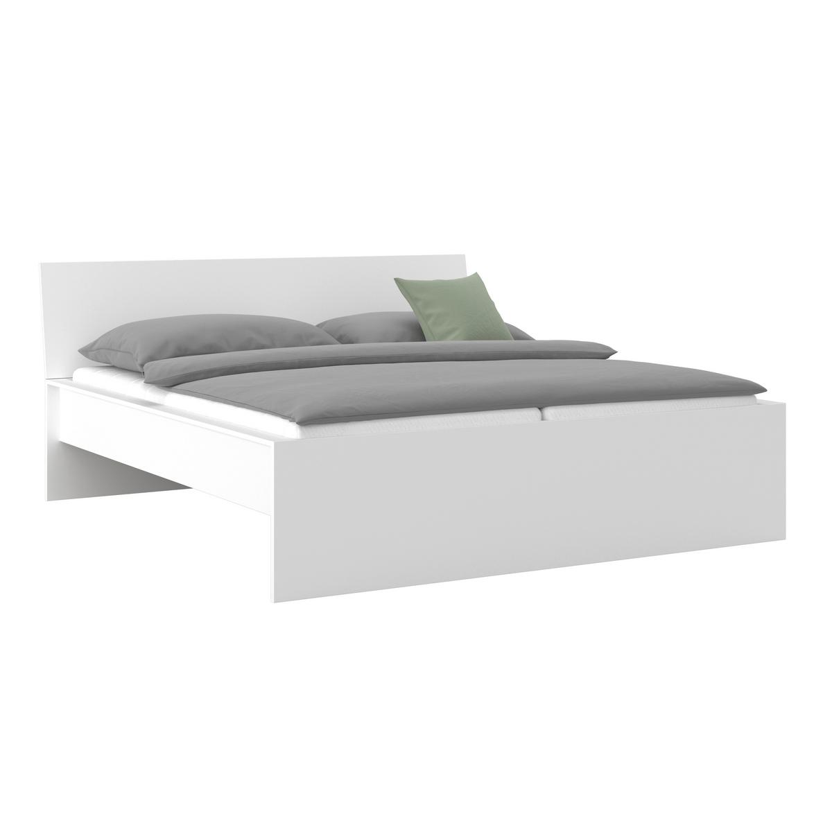 Unit Elements Bettrahmen 90x200 cm Weiß - Weiß, KONVENTIONELL, Holzwerkstoff (160/200cm) - Ondega