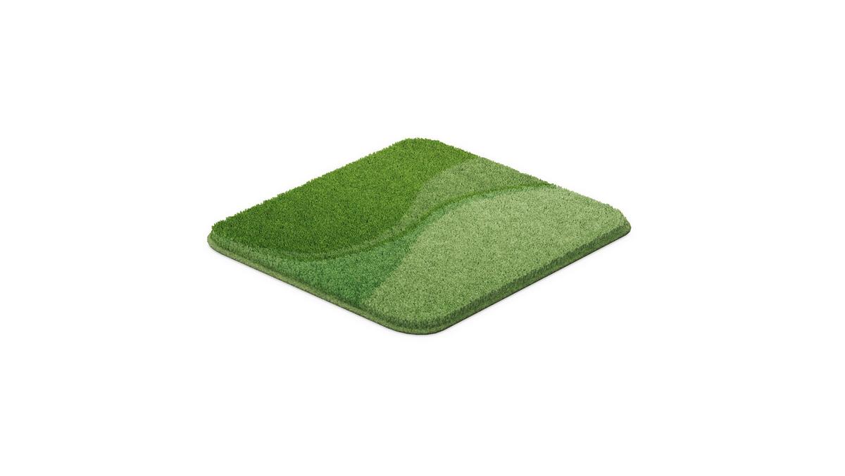 Bidet-vorleger Flash - Grün, Basics, Textil (40/50cm) - Grund