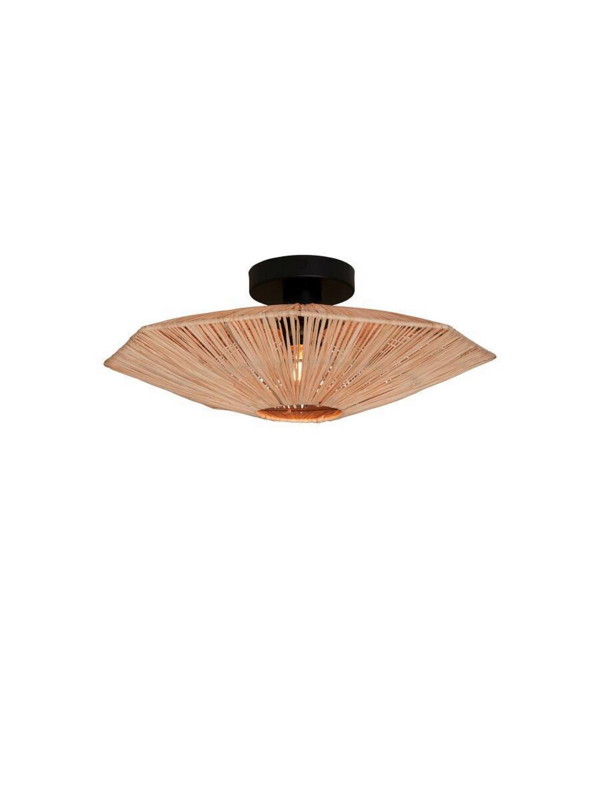 Deckenleuchte Panc031br - Braun, MODERN, Naturmaterialien (65cm) - Good & Mojo