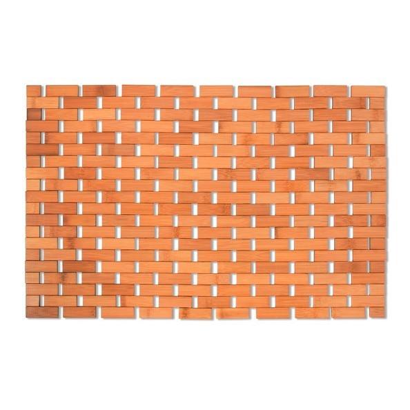 Badematte Annika 42x64 Cm Hellbraun Bambus Rutschhemmend - Hellbraun, Basics, Naturmaterialien (42/64cm)